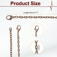 thumbnail image 2 of Uxcell 20 Pack 18 Inch Necklace Chains Bulk 3.2mm Red Copper Plated Cable Chains with Lobster Clasps for Jewelry Making, 2 of 7