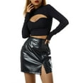 thumbnail image 5 of Women High Waist Bodycon Mini Skirts Vintage Pleated A-Line Short Skirt Grunge Aesthetic Skirt E Girl Streetwear, 5 of 9