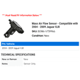 thumbnail image 2 of Mass Air Flow Sensor - Compatible with 2004 - 2009 Jaguar XJ8 2005 2006 2007 2008, 2 of 2