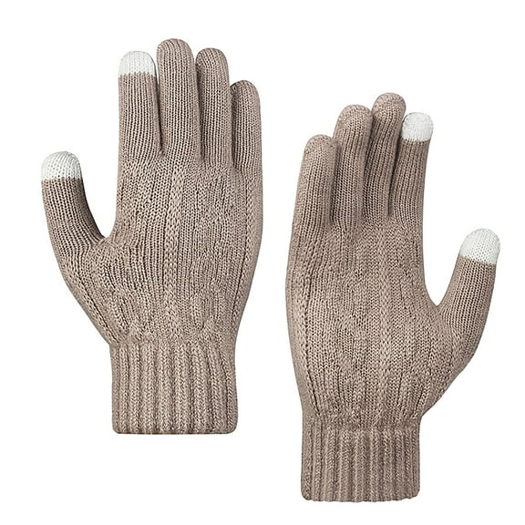 Winter Gloves Warm Gloves for Women Upgraded Touchscreen Gloves Knit Gloves with Soft Fleece for Cold Weather Gloves for Women Clearance