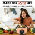 thumbnail image 4 of Gourmia 4.5 QT Programmable Slow Cooker, 5 Presets, Keep Warm, Peach, 4 of 11