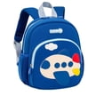 thumbnail image 2 of Kid Backpack Cartoon Airplane Kids Backpack Lightweight Cute Preschool Kindergarten Daypack Sky Blue S, 2 of 4