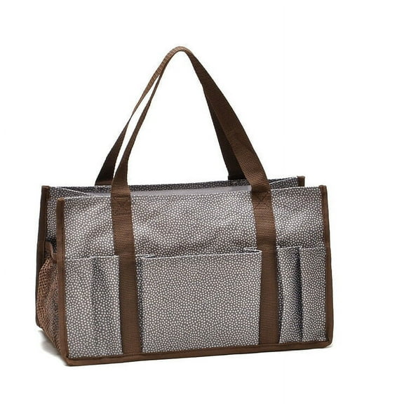 Mytopshop New Keep It Caddy Mini Organizer Picnic Lunch Tote Storage Bag 31 Gift In Grey Pin Dots