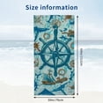 thumbnail image 3 of PHYHOO Sea Anchor Thin Pool Towel Large Lightweight Absorbent s for Men Women Adult Travel Swim Pool Gym Beach Essentials Accessories 30x60in, 3 of 8