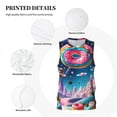 thumbnail image 3 of Sikiie Colorful Donut Basketball Jersey Reversible Men's Mesh Athletic Sports Shirts Training Practice S-4XLSmall, 3 of 6