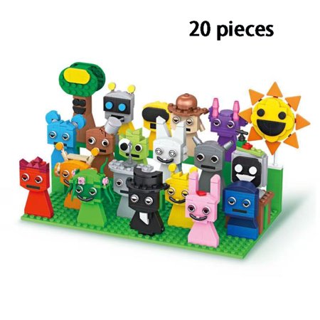 Game Sprunki Cute Chess Piece Music Box Musical Note Game Building Blocks Assembled Chess Piece Toys A-20piece