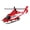Red, variant on Military Helicopter Model Toy, Inertia Flyer with Lights and Sounds, Detailed Simulation Aircraft, Durable Push and Go Toy for Imaginative Play