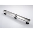 thumbnail image 4 of JERFIT 28" Brushed Nickel Linear Shower Drain Channel with Tile Insert & Removable Strainer, 4 of 10