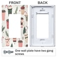 thumbnail image 3 of Yayeee Rocker Switch Wall Plate 2-Gang 4.7"x4.6" Home Decorative Outlet Cover, Christmas Cups, 3 of 6