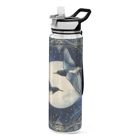 BZSMCE Sport Bottle Flight under The Moon Outdoor sports Water Bottle Size: 10.4x3in