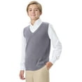 thumbnail image 3 of Classroom School Uniforms Big Kid Sweater Vest 56912, XL, Heather Gray, 3 of 7
