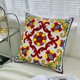 thumbnail image 1 of Funda de almohada floral bordada | Funda de cojín decorativa para sofá, sillón o sala de estar | Funda de almohada de lino con cremallera invisible, 1 of 6