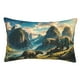 thumbnail image 1 of Balery Valley River Dinosaur Funda de Cojín Estampada, Regalos para Mujeres, Regalos de Amor para Ella, Regalos para Novia o Esposa, Funda de Almohada-16"x24", 1 of 6