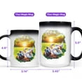 thumbnail image 4 of Happy Retirement with French Bulldog Enjoy Life Rest Time Heat Color Changing Mug Dog Lover Gifts Magic Coffee Mug - 02027, 4 of 4
