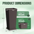 thumbnail image 4 of Homall 24" Tall Plastic Planter Set of 2 with Inside Pots, Drainages and Trays, for Outdoor and Indoor, 4 of 7