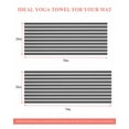 thumbnail image 6 of Boho Black Stripe Yoga Towel for Hot Yoga Non Slip, Abstract Geometric White Minimalist Yoga Mat Towel Absorbent Yoga Sweat Towels Microfiber Hot Yoga Blanket for Bikram Pilates 26"x70", 6 of 7
