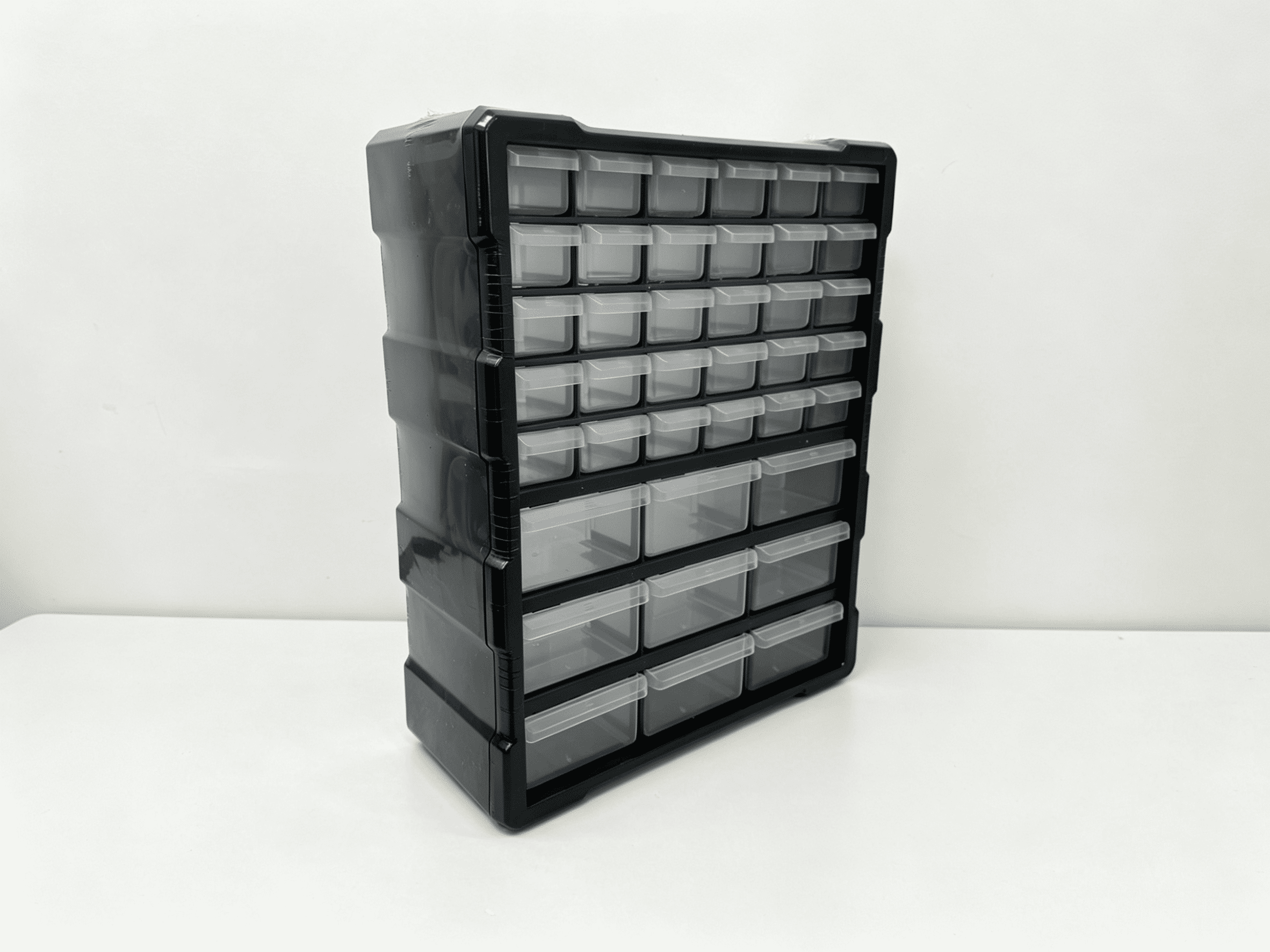 Homeworks Armoire de rangement en plastique à 12 bacs pour pièces, quincaillerie et bricolage