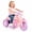 Purple, variant on ELLEGNT 6V Kids Bubble Car Ride On Motorcycle with Music LED Headlight 66 lb Capacity Ages 3+, Green