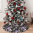 thumbnail image 5 of Yiaed Snake And Floral1 Print Christmas Tree Skirt , Tree SkirtsTree Mat for Christmas Winter Holiday Indoor Decorations-48", 5 of 7