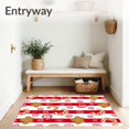 thumbnail image 3 of ODIKA 2'x3' Machine Washable Non-Slip Area Rug, Jolly Sweet Winter Baking Decorative Floor High Traffic Rug with Pad, Red, 613064, 3 of 8
