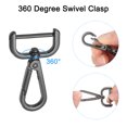 thumbnail image 4 of Uxcell 8Pcs Swivel Clasps, 1" Detachable Snap Hook with Screwdriver, Black, 4 of 7