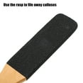 thumbnail image 3 of Unique Bargains Dual Sided Foot File Removes Dead Skin Beige Black Wooden Silicon Carbide, 3 of 7