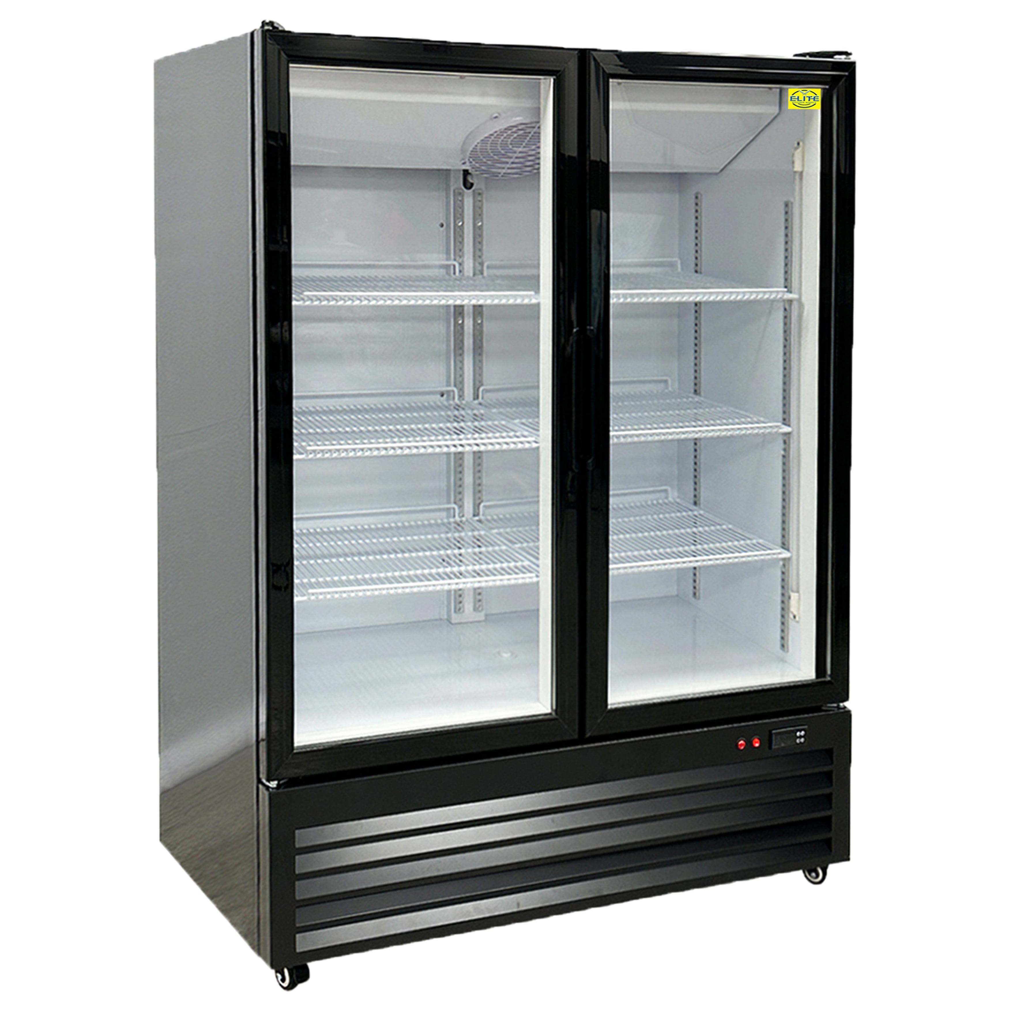 47 in. Two-Door Merchandiser Commercial Refrigerator 21 Cu.Ft. Berverage Display Glass Door Cooler