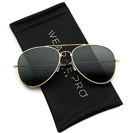 WearMe Pro - Polarized Metal Frame Pilot Style Aviator (Best Aviator Sunglasses For Pilots)