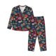 thumbnail image 1 of Fotbe Adventure Camping Badge Conjunto de Pijama de Manga Larga para Mujer con Estampado, Ropa de Dormir de 2 Piezas, Conjunto de Casa Suave y Cómodo con Bolsillos-Medium, 1 of 7
