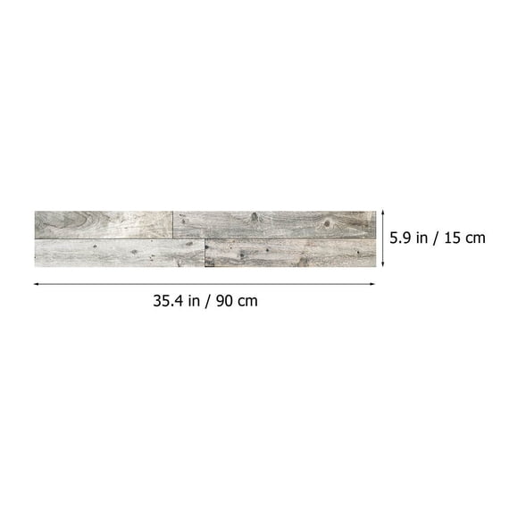 Minkissy 5Pack Washable Simple Dark Brown Pvc Floor Tiles for Wall Flooring in Home Office School