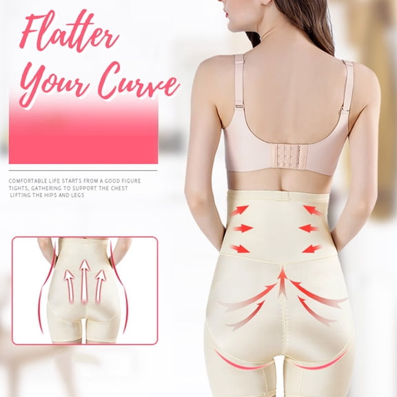 Baqcunre Women's Waistband Slim High Waist Postpartum Shaping Anti-Slip Body Boxers Underwear,Size M-3XL,Shapewear Tummy Control,Womens Underwear,Body Shaper Tummy Control,Womens Clothes,Color Beige