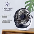 thumbnail image 2 of Desk Fan Small Desk Fan Strong Airflow Quiet Operation Portable Fan Head 360, 2 of 5