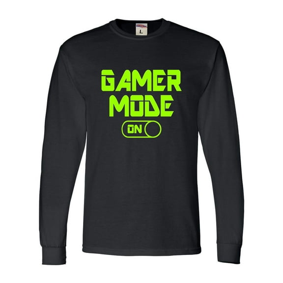 Adult Gamer Mode On Funny Gaming Long Sleeve T-Shirt