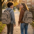 thumbnail image 2 of HUIACONG Tan Camo Bow School Backpack for Boys Girls Ages 6-18 Water Resistant Multi Pocket Padded Adjustable Straps Large Capacity Bookbag for Elementary Middle High School Daily Use, 2 of 7