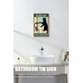 thumbnail image 4 of Wash Your Paws Black Cat Sink Co Vintage Aluminum Sign 12x8 IN Funny Bathroom Wall Decor Cat Gifts Black Cat & Sink Co. Sign, 4 of 6
