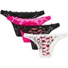 Smart and Sexy - Stretch Satin Lace Back Bikini Panties, 4-Pack