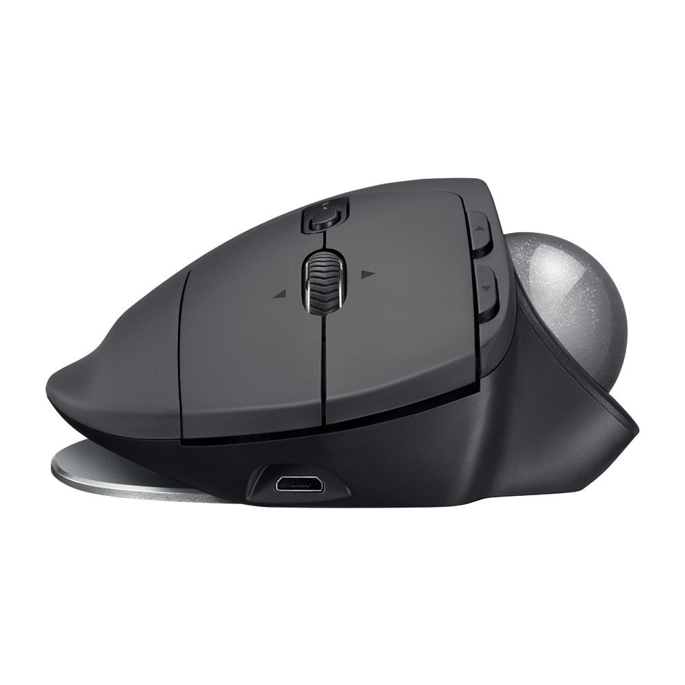 Logitech MX Ergo Wireless Trackball Mouse  Adjustable Ergonomic Design