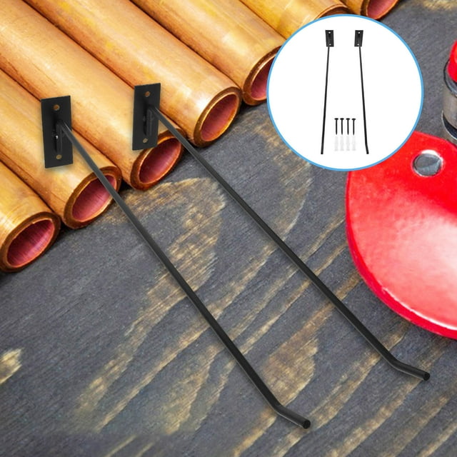 OUNONA 1 Paire de Racks de Rangement Multifonctions Noirs pour Équipement de Gym à Domicile pour Équipement de Ventilateur
