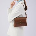 thumbnail image 2 of Fashion One Shoulder Small Square Bag Soft Leather Solid Color Simple Crossbody Bag, 2 of 9