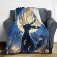 thumbnail image 5 of Pokemon Eevee Umbreon Throw Blanket Cute Flannel for Boys Girls Men Women, 5 of 7