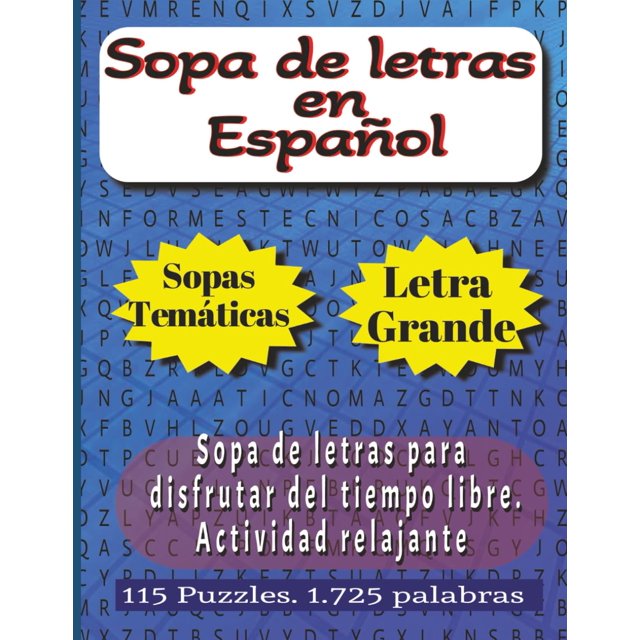 Sopa de Letras en Español. Letra Grande.: Sopa de letras temáticas: profesiones, actividades económicas, entes de energía. Formo 8,5x11 pulgadas. ... mientras encuentras palabras interesantes