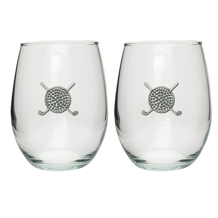 Golf Ball Stemless Wine Glass (Set of 2) - Walmart.com