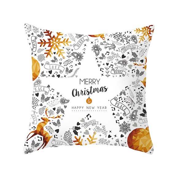 Christmas Pillow Cases Clearance Merry Christmas, Throw Pillow Cover, 18 X 18 Inch, Winter Holiday, Cushion Cover Sofa Decoration