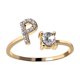 thumbnail image 1 of Anillo de acero de titanio con incrustaciones de letras, joyería de diamantes para mujer, conjunto de joyería de verano, 1 of 6