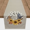 thumbnail image 3 of Creative Products Cotton Harvest Wreath 16x90 Poly Twill Table Runner, 3 of 3