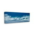 thumbnail image 3 of Stupell Industries Panoramic Tsunami Rough Ocean Waves Water Splashing, 48 x 20, Design by Dennis Frates, 3 of 7