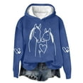 thumbnail image 2 of Royisotas Womens Hoodies Animal Print Winter Hooded Sweatshirts Long Sleeve Casual Loose Fit Pullover Super Soft, 2 of 4