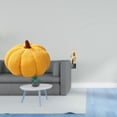 thumbnail image 2 of Cojín decorativo de sofá con forma de calabaza de Halloween, estatua de resina de arte abstracto, escultura decorativa para dormitorio, sala de estar,, 2 of 8