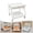 White, variant on 2 Shelves Portable Esthetician Trolley Cart, Trolley Cart with Wheels, Foot Bath Cart (Black)