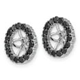 thumbnail image 2 of Auriga Fine Jewelry 14K White Gold Black Diamond Earring Jackets for Women, 2 of 4